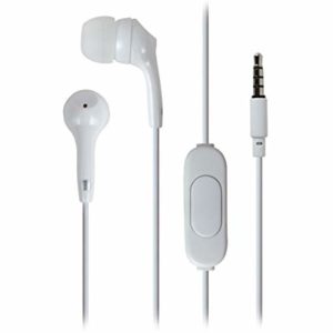 White earphones